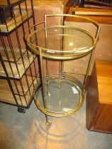 Metal and Glass Gin Trolley