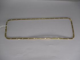 9ct Gold Flat Link Necklace, 6.8g