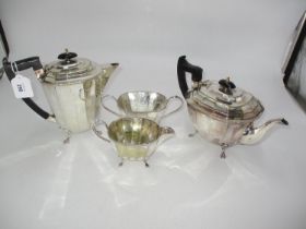 Silver Plated 4 Piece Tea Service