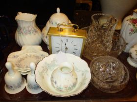 Wedgwood China, Crystal and a Clock