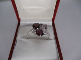 Mixed Gemstone and Diamond Ring