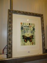 Signed Print of Butterfly, Eggs, Keys etc