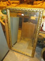 Gilt Frame Wall Mirror, 119x72cm