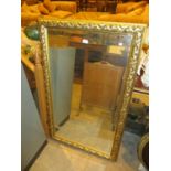 Gilt Frame Wall Mirror, 119x72cm