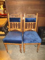 Pair of Victorian Hall Chairs