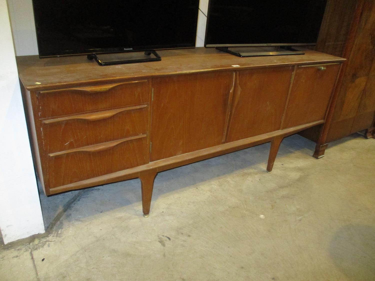 Mid 20th Century Teak Sideboard, 182cm, no back board