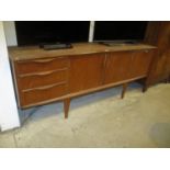 Mid 20th Century Teak Sideboard, 182cm, no back board