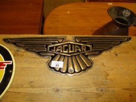 Aluminium Jaguar Plaque