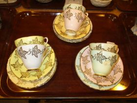 Delphine Harlequin 18 Piece Tea Set