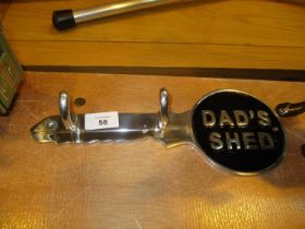 Dad's Shed Keyholder and Sign