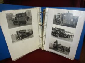 Album of photographs of Vintage Lorries, Steam Tractors etc