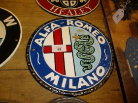 Alfa Romeo Wall Plaque
