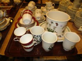 Victorian Porcelain 18 Piece Tea Set and Portmerion China