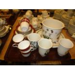 Victorian Porcelain 18 Piece Tea Set and Portmerion China