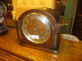 1930's Oak Case Mantel Clock