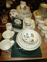 Portmeirion Dinner Service, 32 pieces, plus Placemats and Plastic Dishes