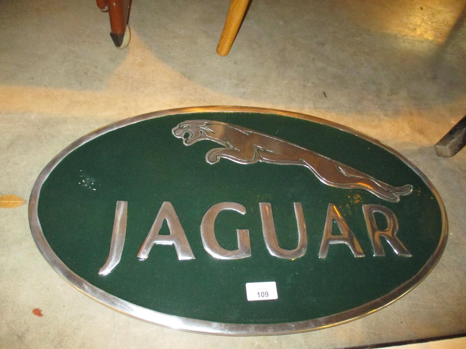 Large Aluminium Jaguar Plaque
