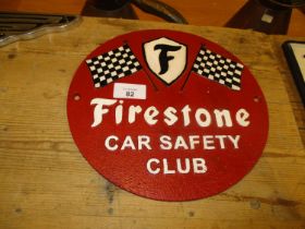 Firestone Tyres Plaque