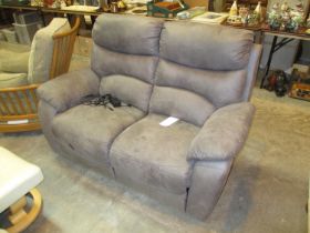 Electric Reclining 2 Seat Settee