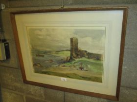 Alexander Adam, Watercolour, The Castle Dunure, 32x47cm