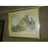 William Russel Flint, Limited Edition Print, Meeting Below The Castle