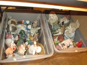 Two Boxes of Garden Ornaments