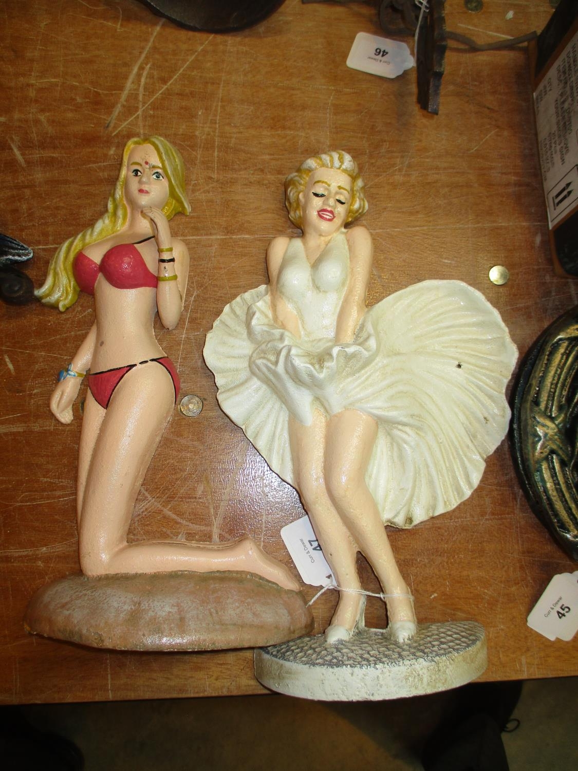 Two Doorstops - Marilyn and Valeria