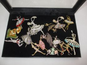 Collection of Ballerina Brooches etc