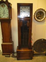 1930's Triple Weight Oak Longcase Clock