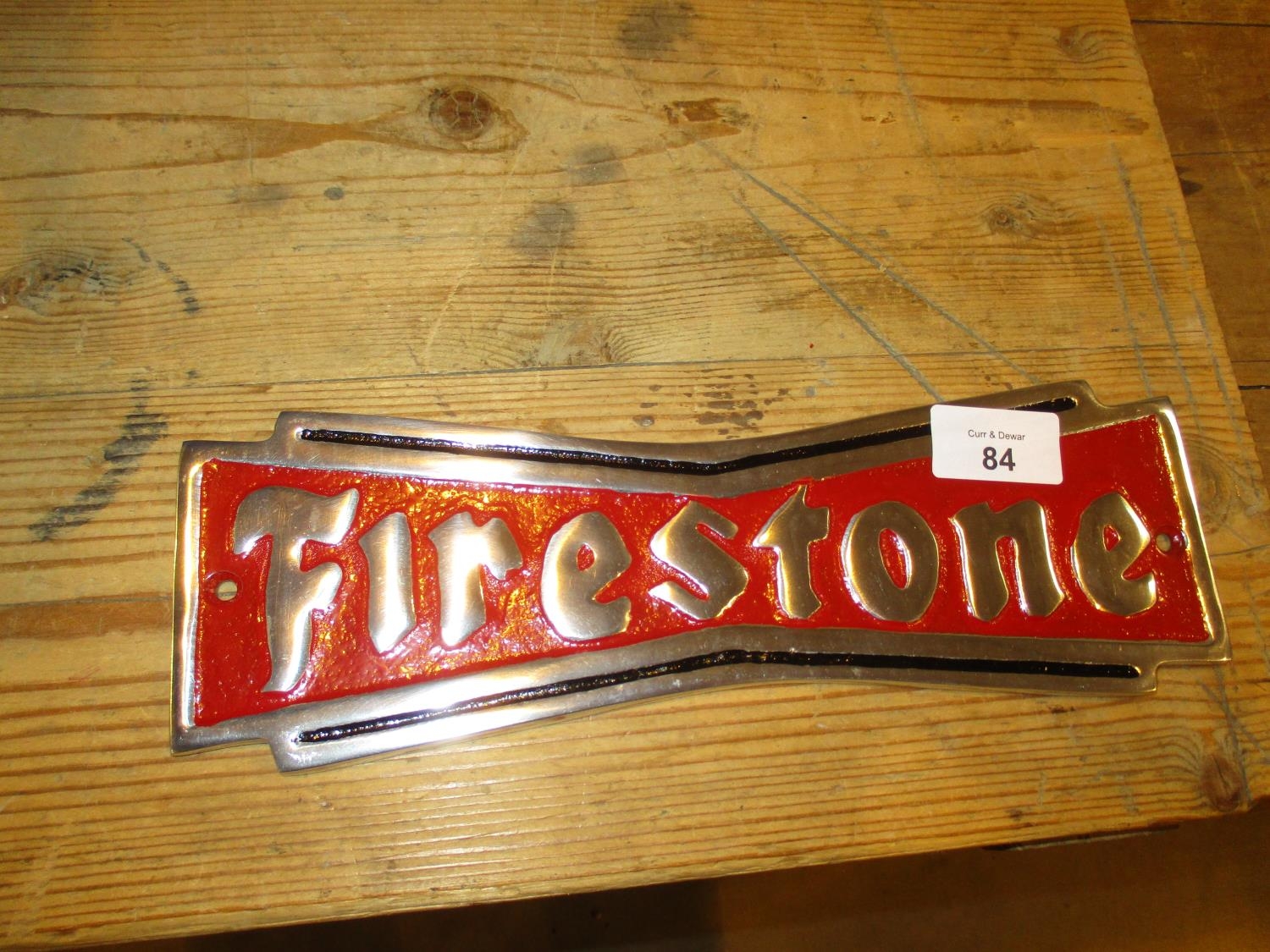 Aluminium Firestone Sign