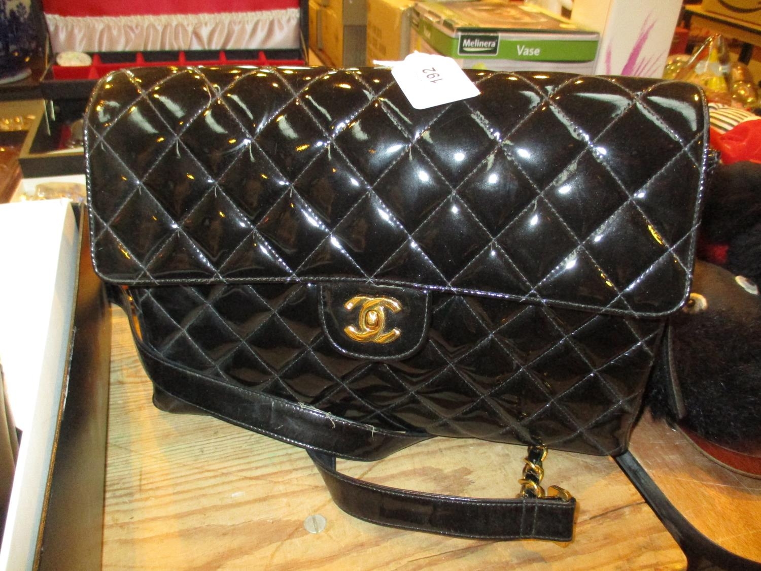 Handbag Bearing Chanel Logo, with Dust Bag and Internal Sticker Number 3973354