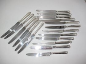 Set of 18 Silver Handle Knives