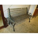 Metal End Garden Bench