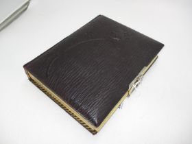 Victorian Leather Photograph Album with Photographs