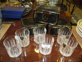 Set of 6 Edinburgh Crystal Whisky Tumblers