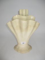 Gerard de Witt (1884-1976) for Fulham Pottery, Coralie Vase with Fluted Rim and Graduated Stem