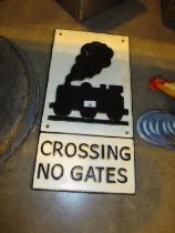 Level Crossing Train Sign