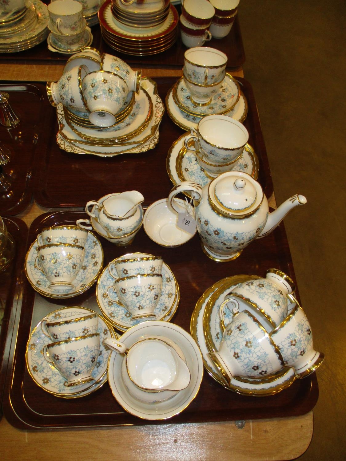 Tuscan 55 Piece Tea Set and Coffee Set