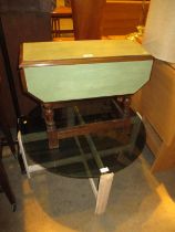 Glass Top and Drop Leaf Coffee Tables