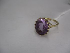 9ct Gold Amethyst Ring, 3.52g, Size N