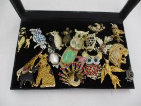 Collection of Bird and Animal Brooches