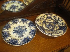 Two Royal Goegewaagen Blue Delft Plaques, 36 and 38cm