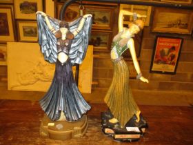 Two Art Deco Style Figures