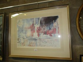 Hugh Buchanan, Signed Print, The Drawing Room at Hill of Tarvit Mansion, 35/250