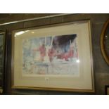 Hugh Buchanan, Signed Print, The Drawing Room at Hill of Tarvit Mansion, 35/250