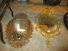 Two Decorative Wall Mirrors