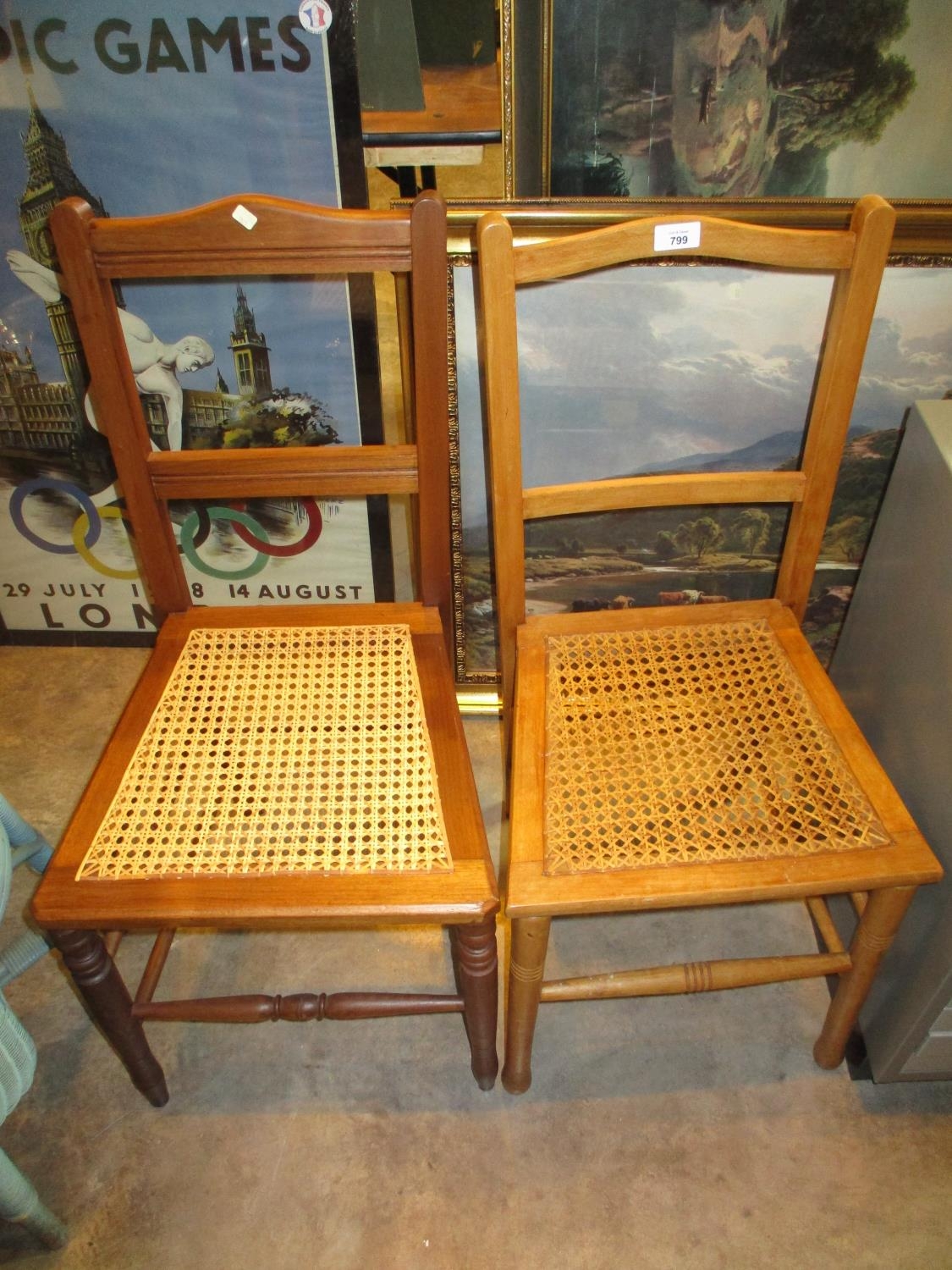 Two Edwardian Bedroom Chairs