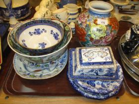 19th Century Davenport Ashet and Dish, Oriental and Other Ceramics