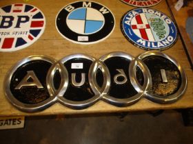 Large Audi Rings Plaque