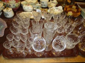 Selection of Crystal and Other Glasswares